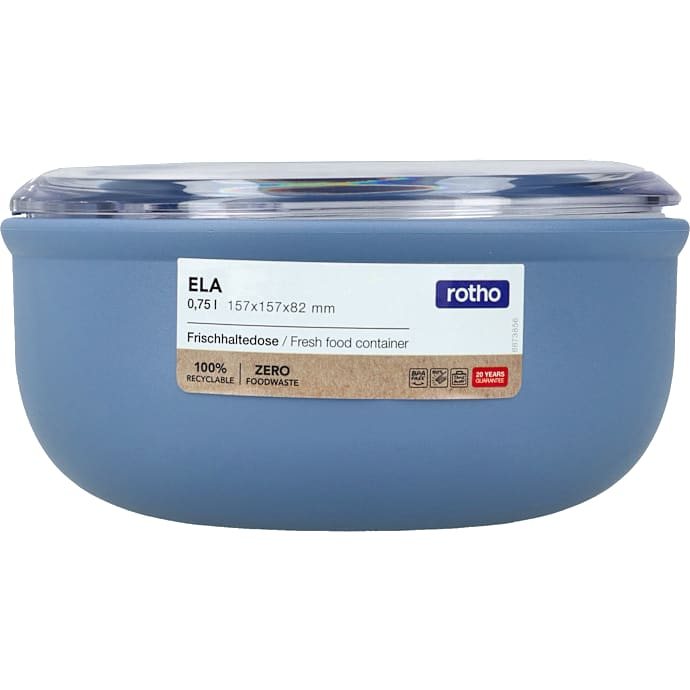 Rotho Ela madopbevaring rund - lyseblå - 430 ml