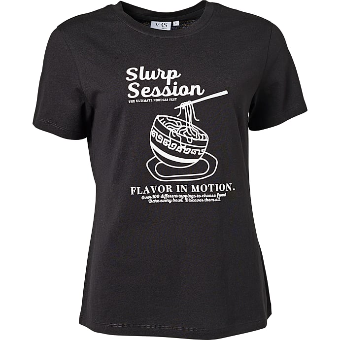 VRS Woman Basic Dame T-shirt Str. 2XL Sort