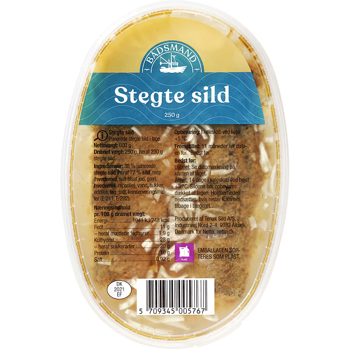 Bådsmand Stegte Sild i Fileter