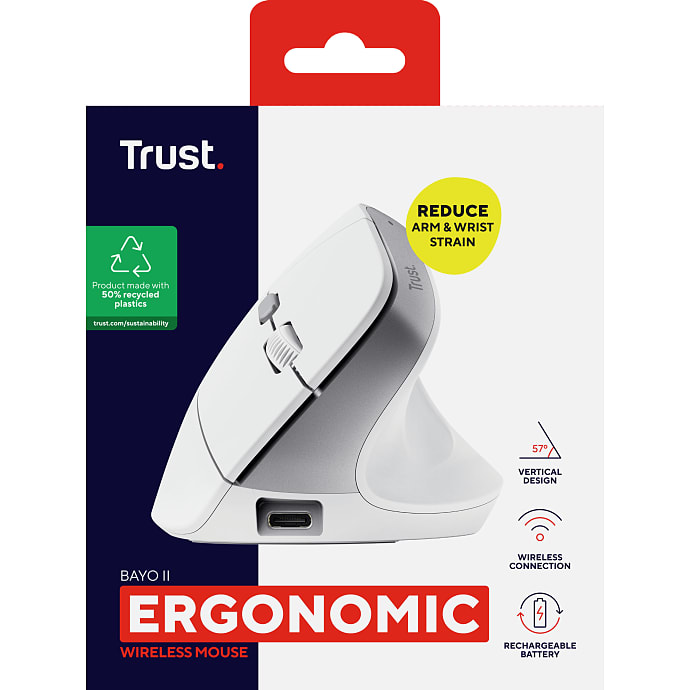 Trust Bayo II Trådløs Ergonomisk Mus