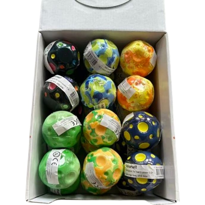 Hoppebold planet 6 cm - flere varianter - assorteret