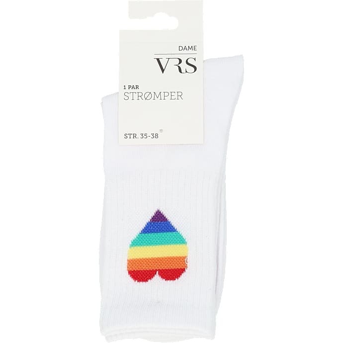 VRS dame tennisstrømper str. 35/38 - hvid