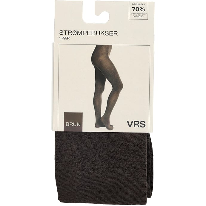 VRS dame strømpebukser str. l/xl - brun