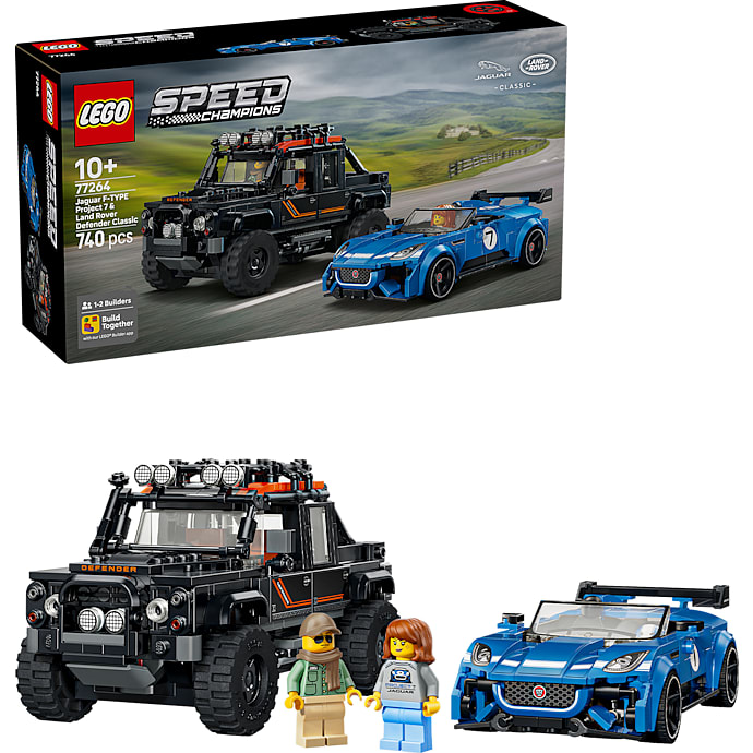 LEGO Speed Champions Jaguar Project 7 og Land Rover Defender 77264