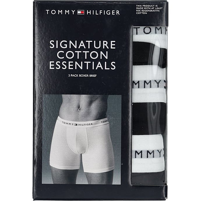 TOMMY herre 3-pk tights str. 2XL - sort