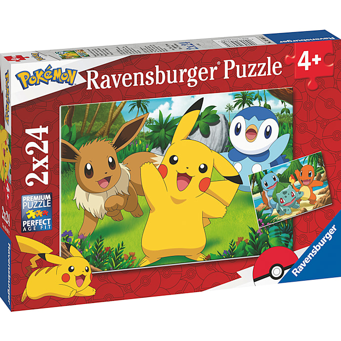 Ravensburger Pokémon Puslespil 2x24 Brikker