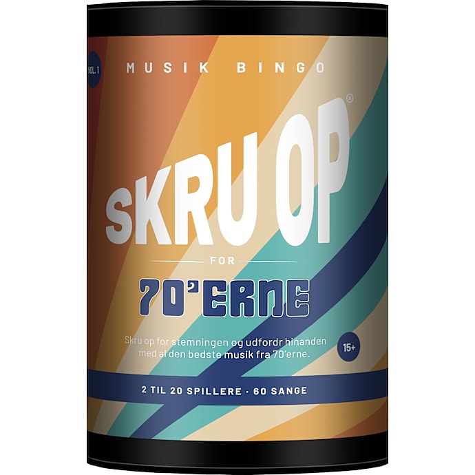 Skru op for 70'erne musikbingo – produktbillede