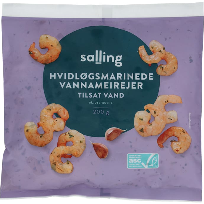Salling Vannamei Rejer med hvidløgsmarinade