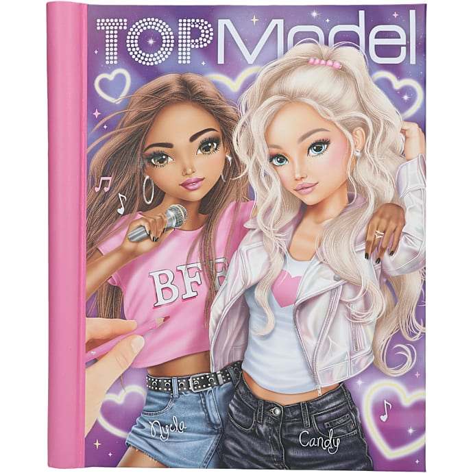 TOPModel Malebog med lys og lyd