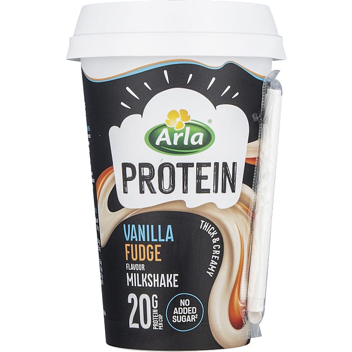 Protein milkshake m. vanilje fudge laktosefri