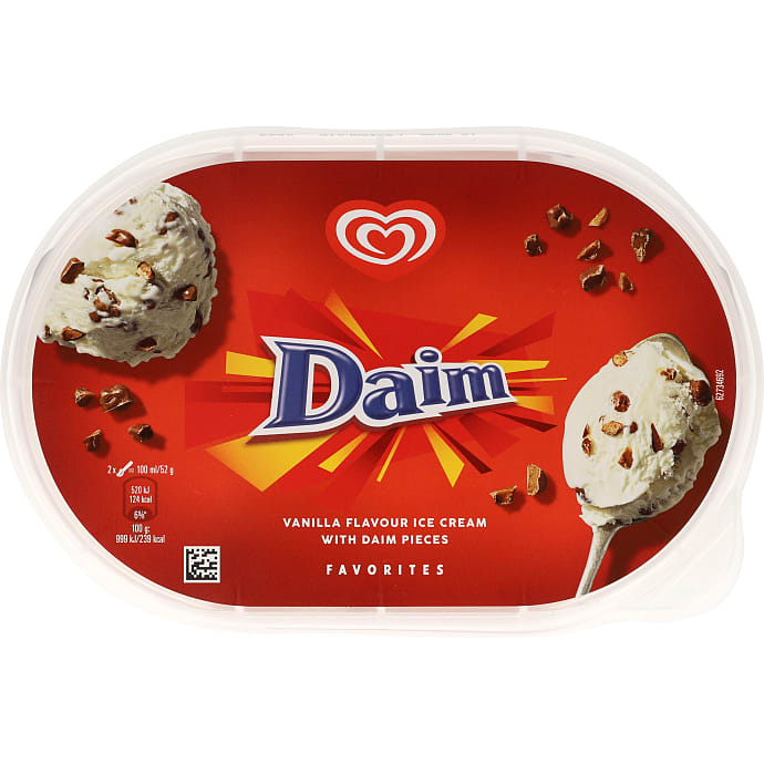 Mælkeis m. daim