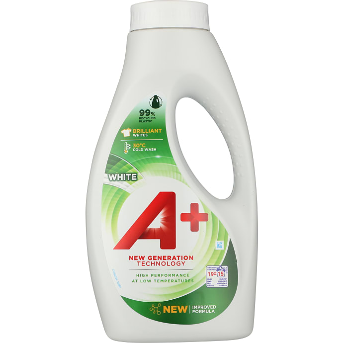 A+ Flydende vaskemiddel hvid vask 675 ml