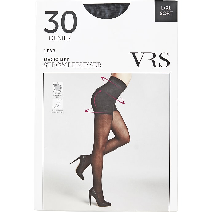 VRS Woman Strømpebukser Magic Lift L/XL Sort