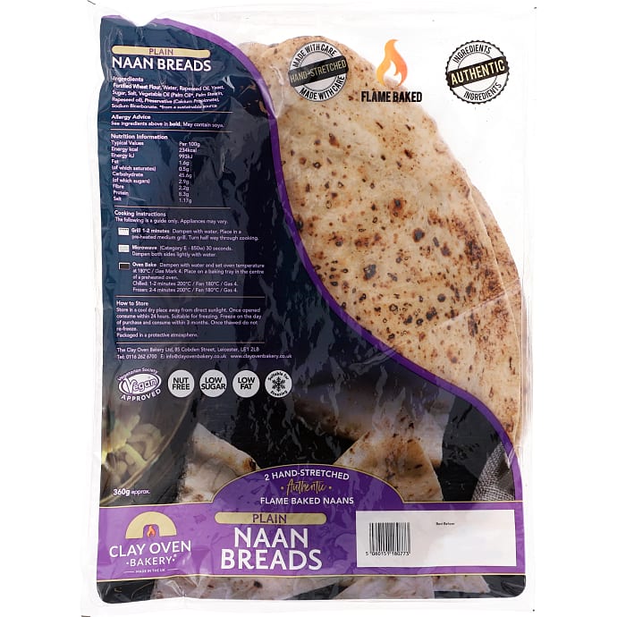 Clay Oven Bakery Naanbrød 360 g