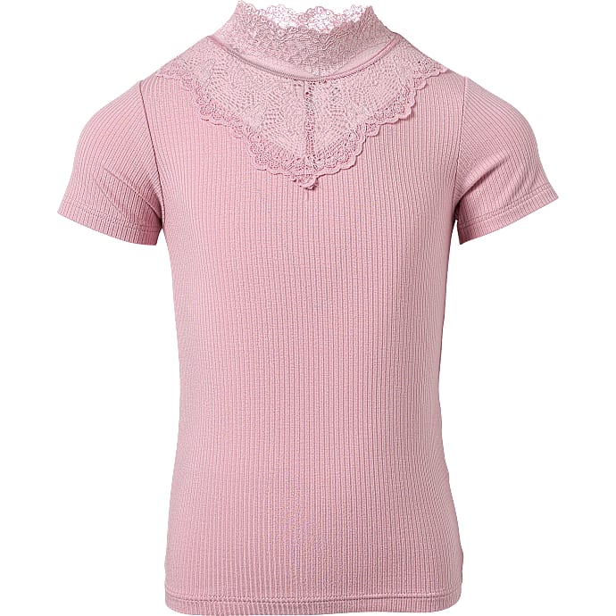 VRS børne T-shirt str. 122/128 - rosa
