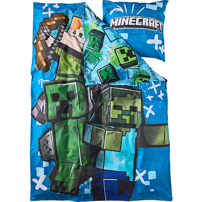 Minecraft sengetøj - 140x200 cm