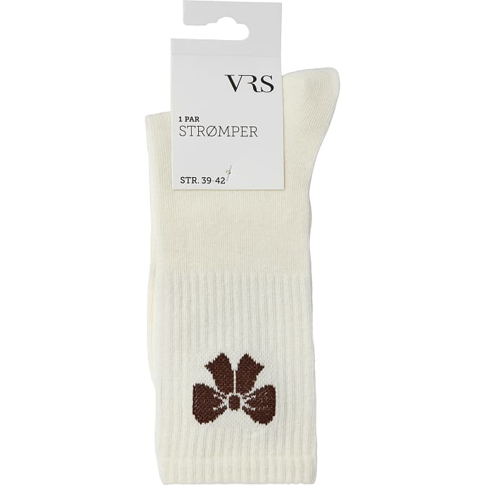 VRS dame tennisstrømper str. 35/38 - råhvid