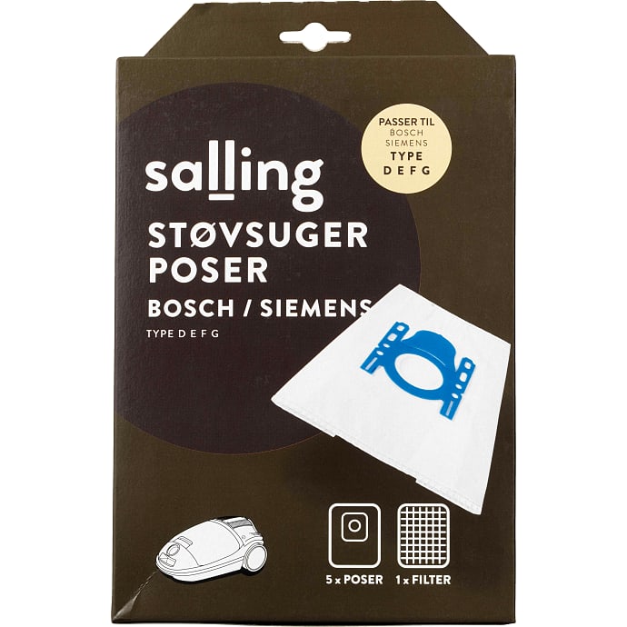 Salling Støvsugerposer Bosch og Siemens 5-pak