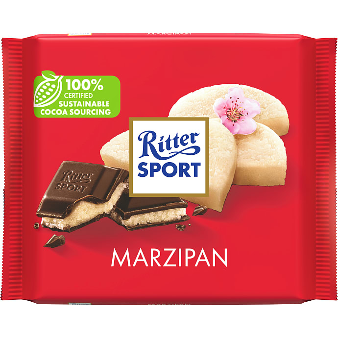 Ritter Sport Mørk chokolade m. marcipan