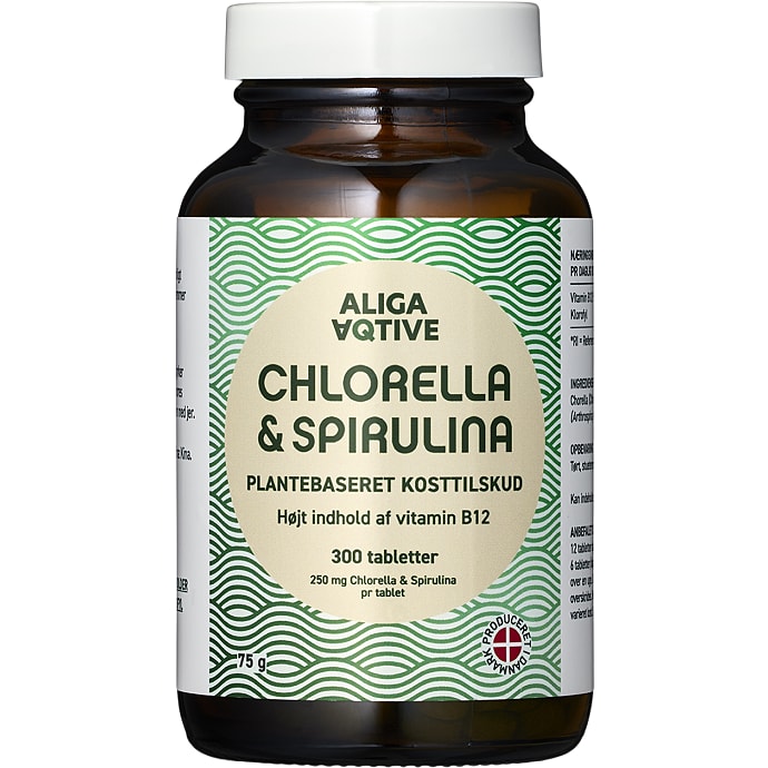 Aliga Aqtive Chlorella/spirulina 300 stk