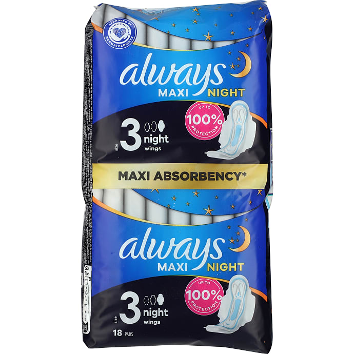 Always Natbind m. vinger 18 stk