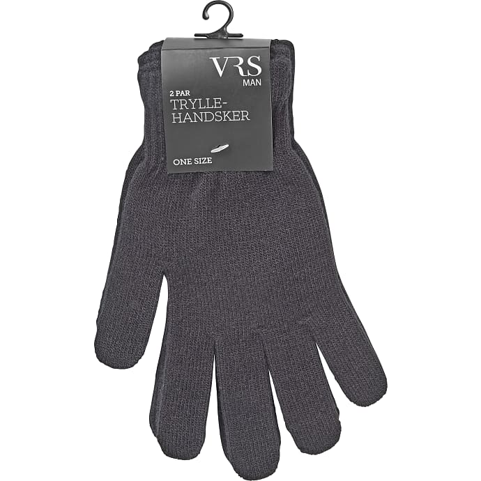 VRS Tryllehandsker herre 2-pakOneSize sort