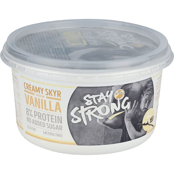 Skyr m. vanilje 0,8% fedt u. tilsat sukker laktosefri