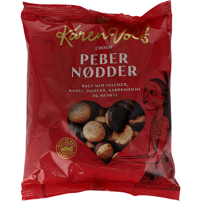 Pebernødder m. vekaoovertræk