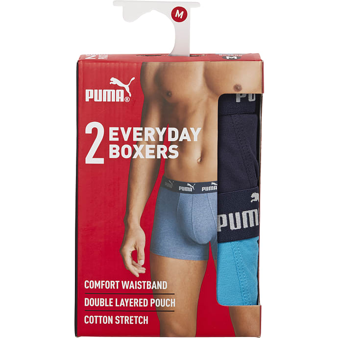 PUMA herre tights 2-pak str. XL blå