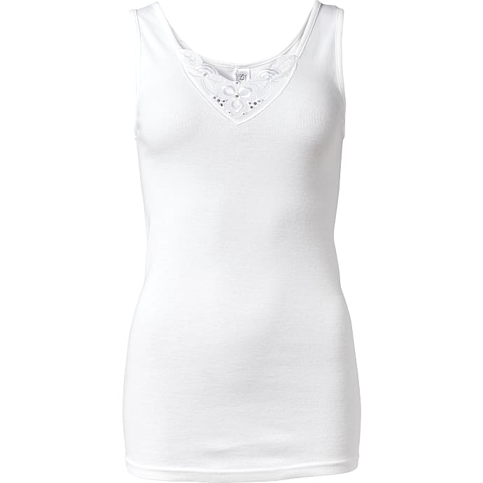 VRS dame undertrøje bred strop str. 2XL - hvid