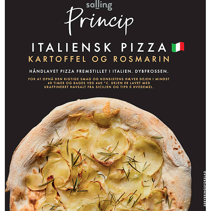 Salling Princip Pizza m. kartoffel og rosmarin