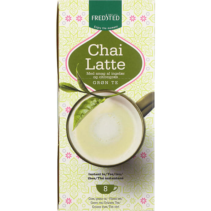 Fredsted Chai Latte med grøn te 8 stk