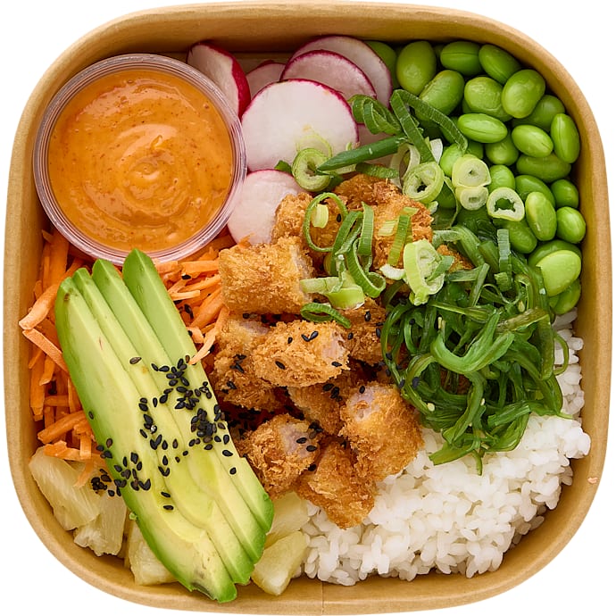 Deli Poke bowl med tempurarejer