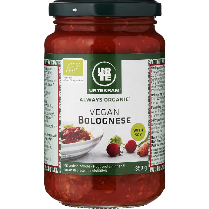 Pastasauce m. soja vegansk øko
