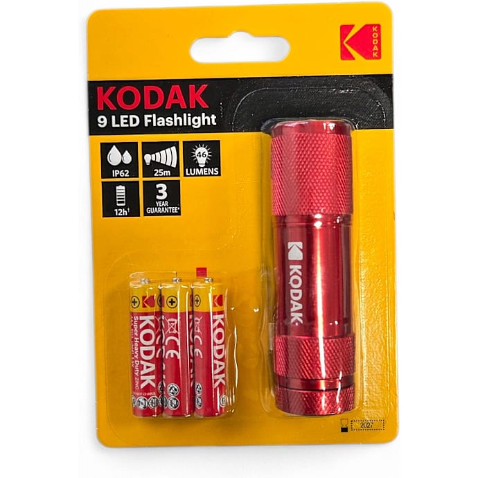 Kodak 9-LED Lommelygte - Rød