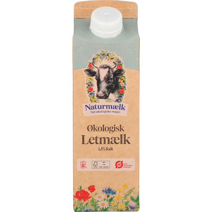 Naturmælk Letmælk 1,5% øko