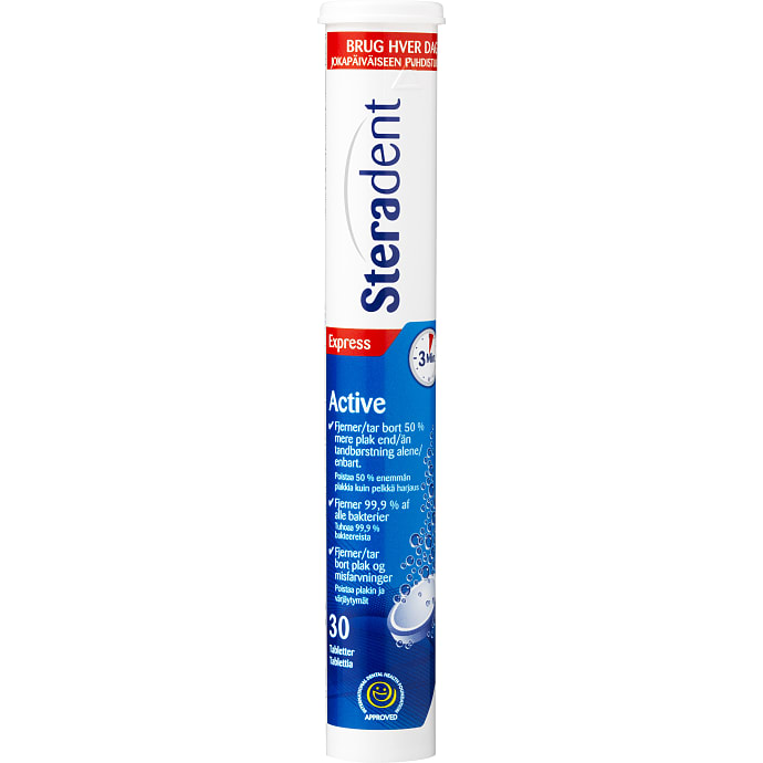 Steradent Active Plus Tabs 30 stk
