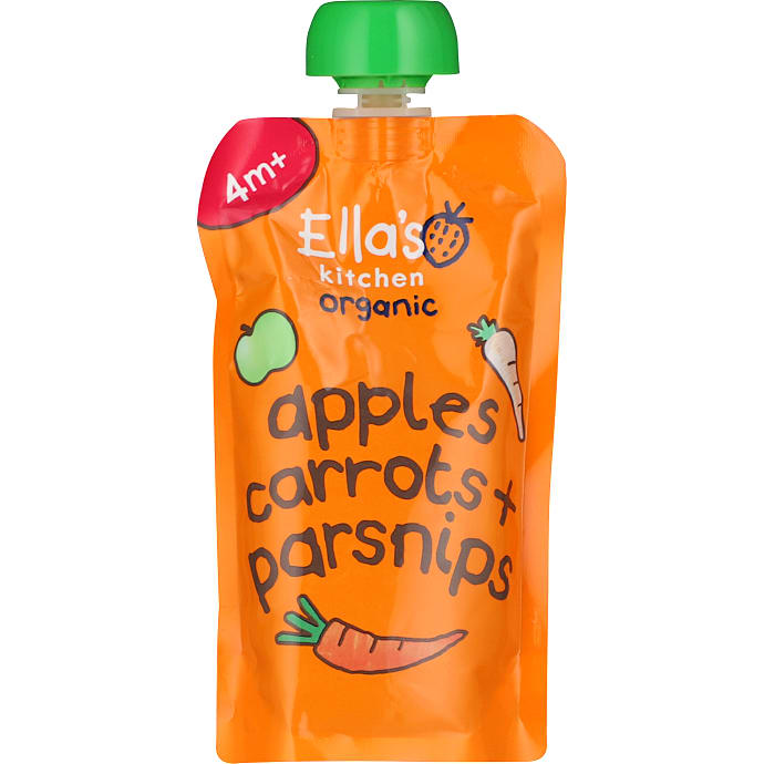 Ella's Kitchen Grøntsagsmos med gulerod, æble og pastinak
