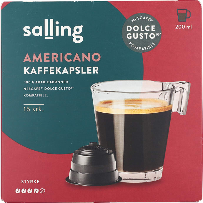 Salling Americano Kaffekapsler 16 stk