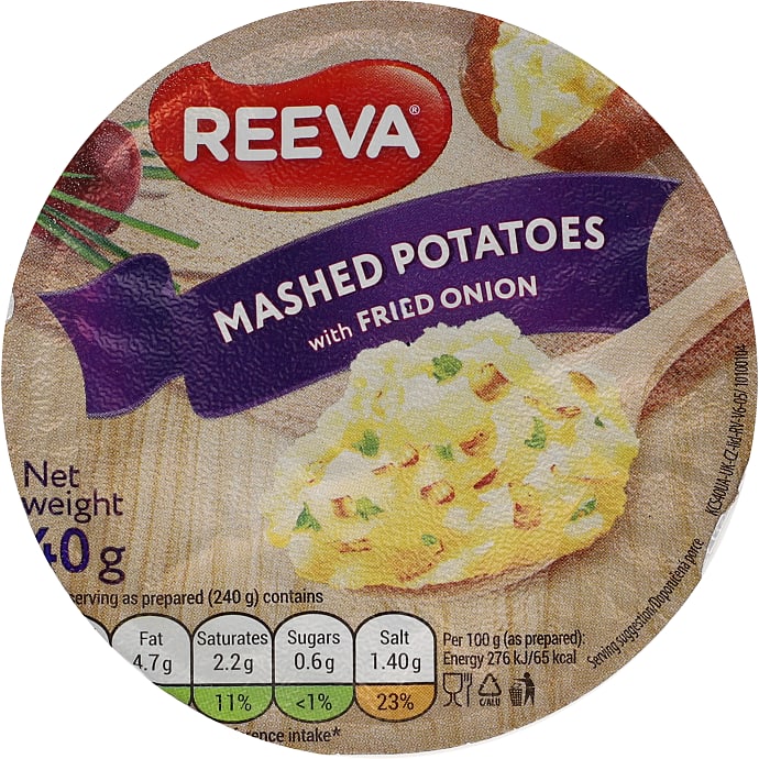 Reeva Kartoffelmos med stegte løg