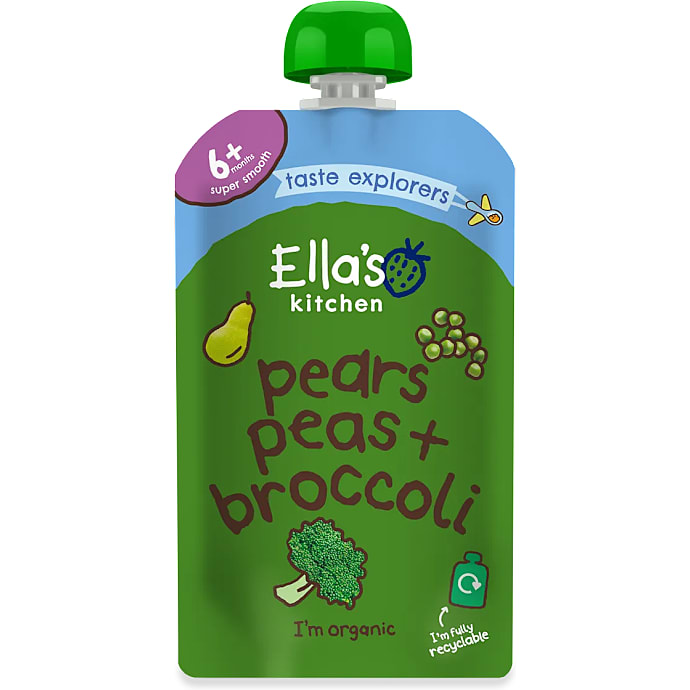 Mos m. pærer, ærter og broccoli fra 6 mdr. øko