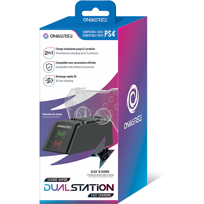 Oniverse PS4 Hurtig Ladestation - Sort