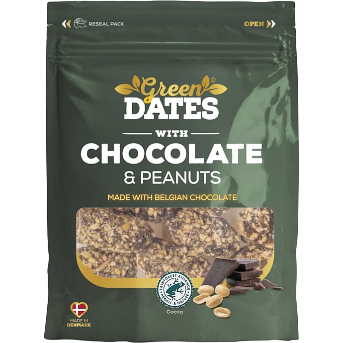 Dadler m. chokolade og peanuts