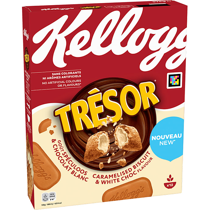 Kellogg's Tresor med kiks og hvid chokolade