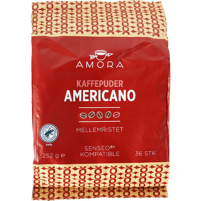 Amora Senseo Kaffekapsler 36 stk