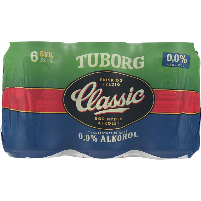 Tuborg Classic 0,0% alkoholfri