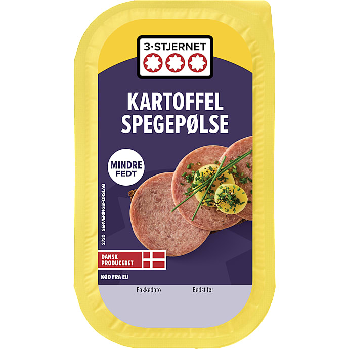 Kartoffelspegepølse i skiver
