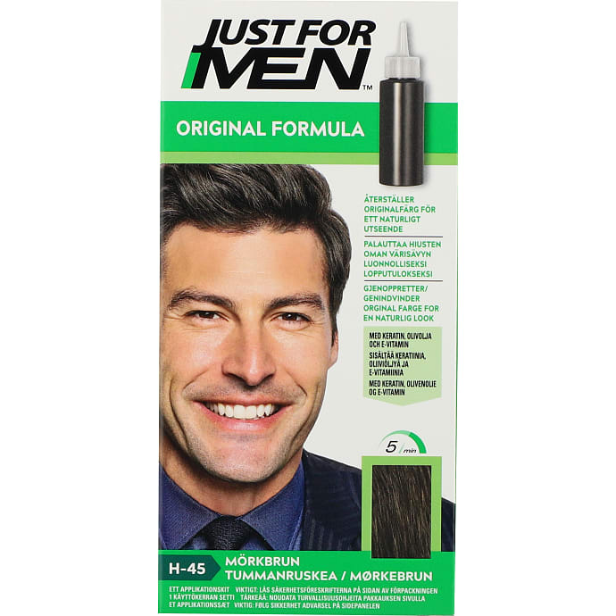 Just For Men Permanent Hårfarve H-45 Mørkebrun