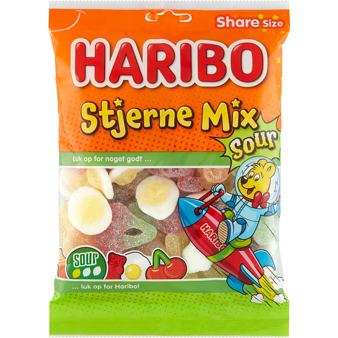 Haribo Stjerne Mix Sour 375 g