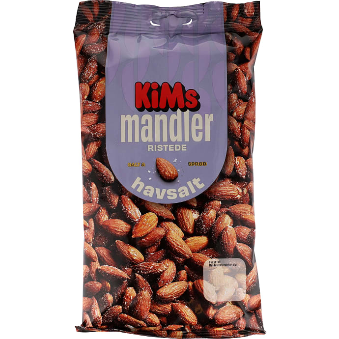 KiMs Ristede mandler med havsalt 350 g